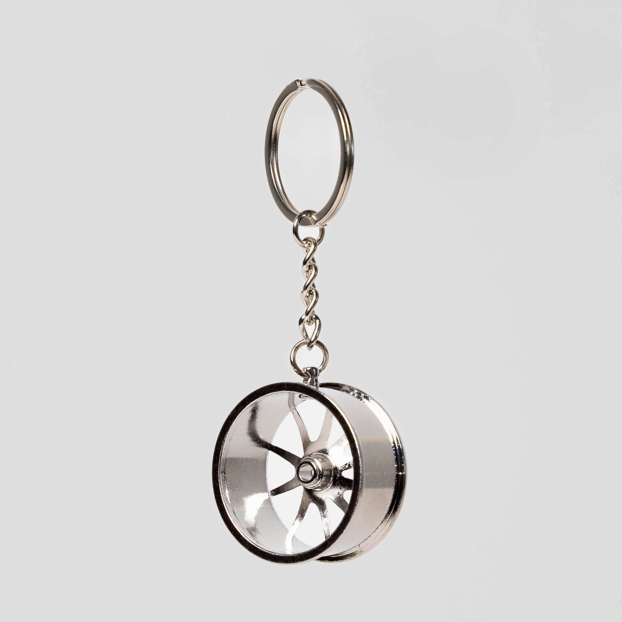 CVR4 | Diamond Silver Keychain