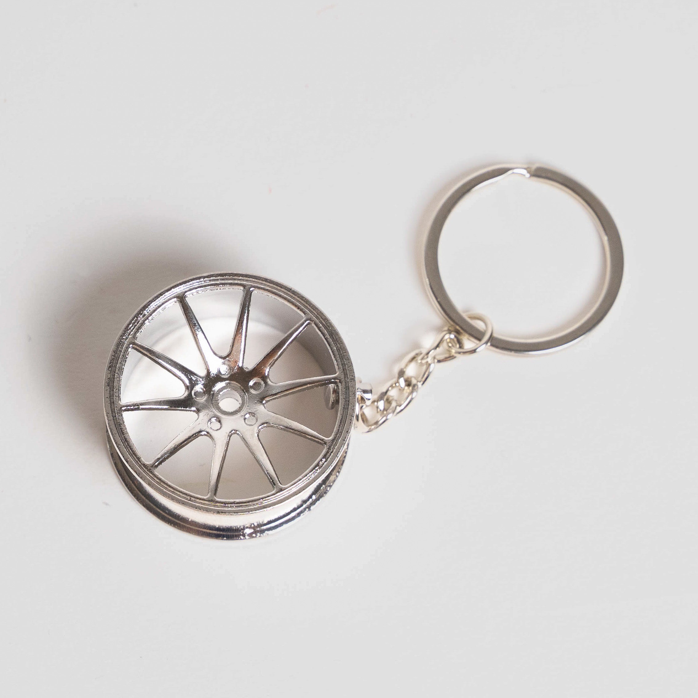 CVR4 | Diamond Silver Keychain
