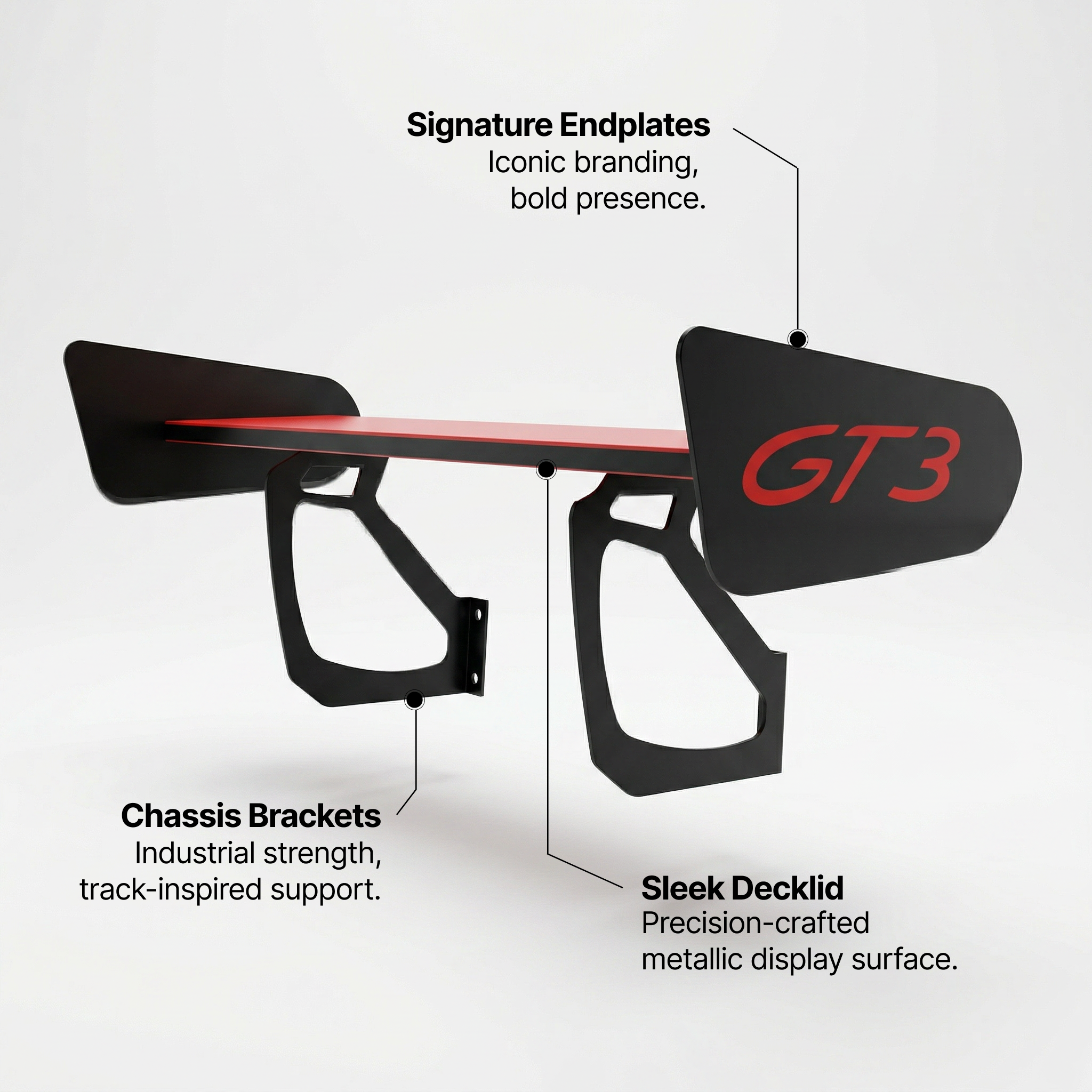 Spoiler Shelf GT3 RS Red Blade