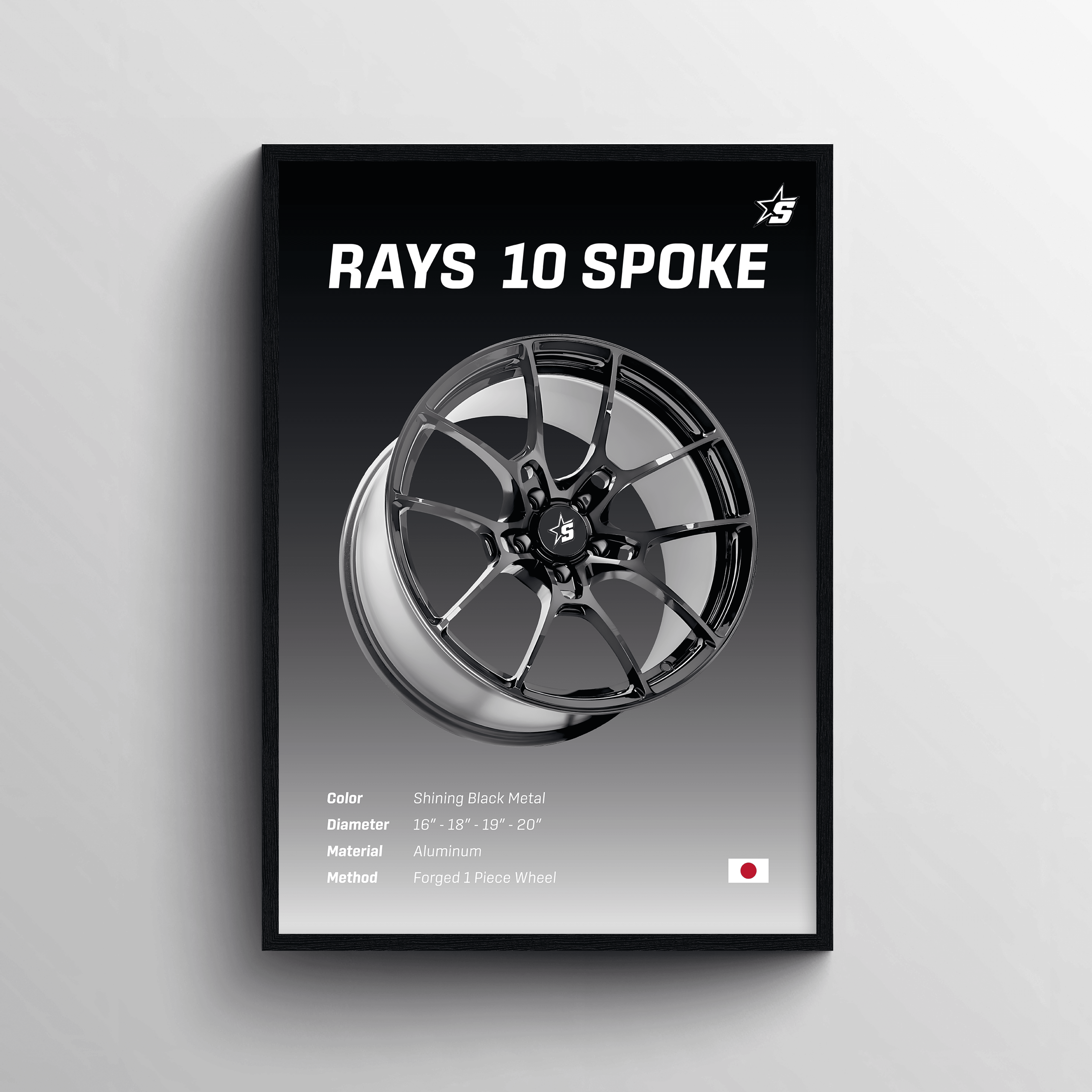 RAYS G025 10 SPOKE