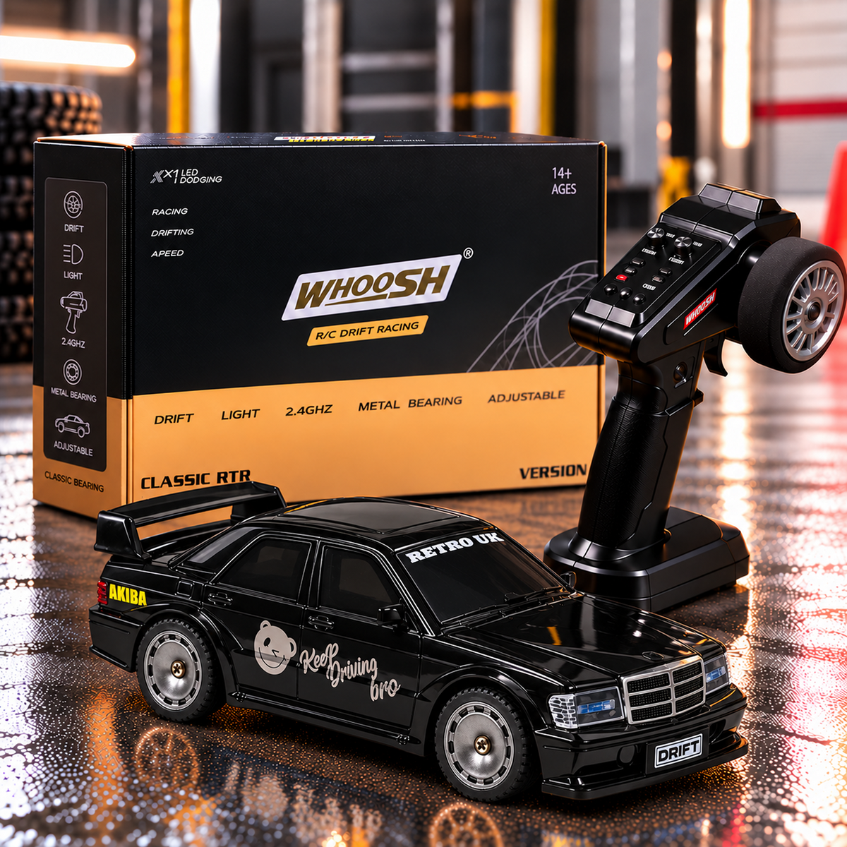 Mercedes-Benz 190E 4WD RC Drift Car