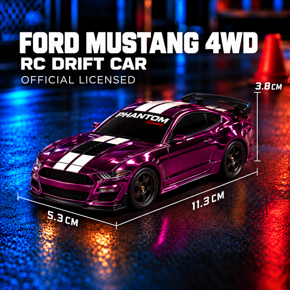 Ford Mustang 4WD RC Drift Car