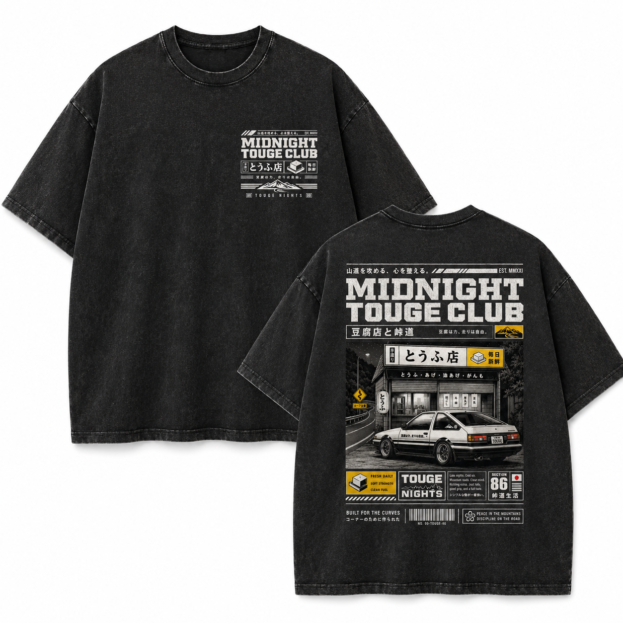 Midnight Touge Club Vintage Tee