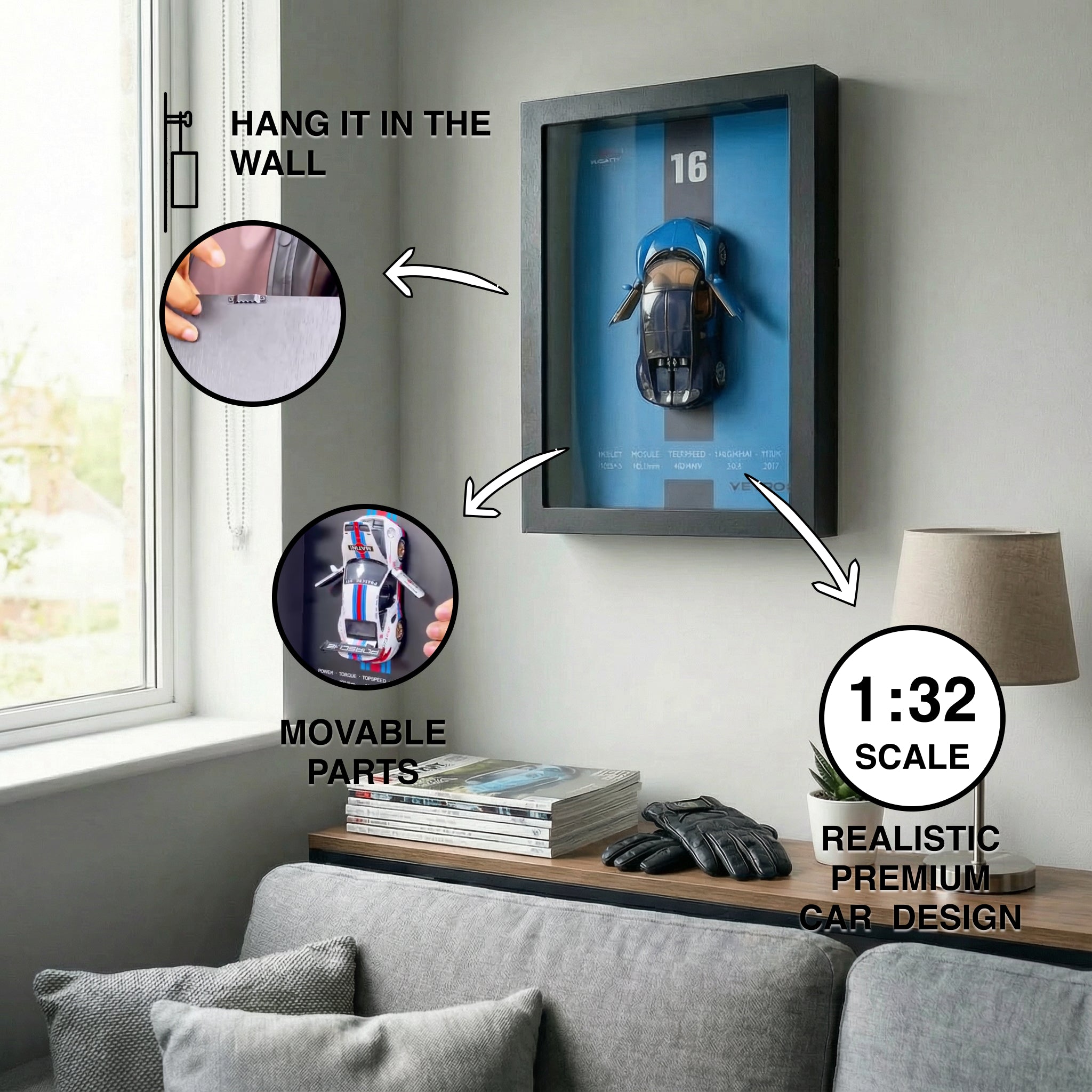 3D Car FrameDrive™— Iconic Premium Car Frame