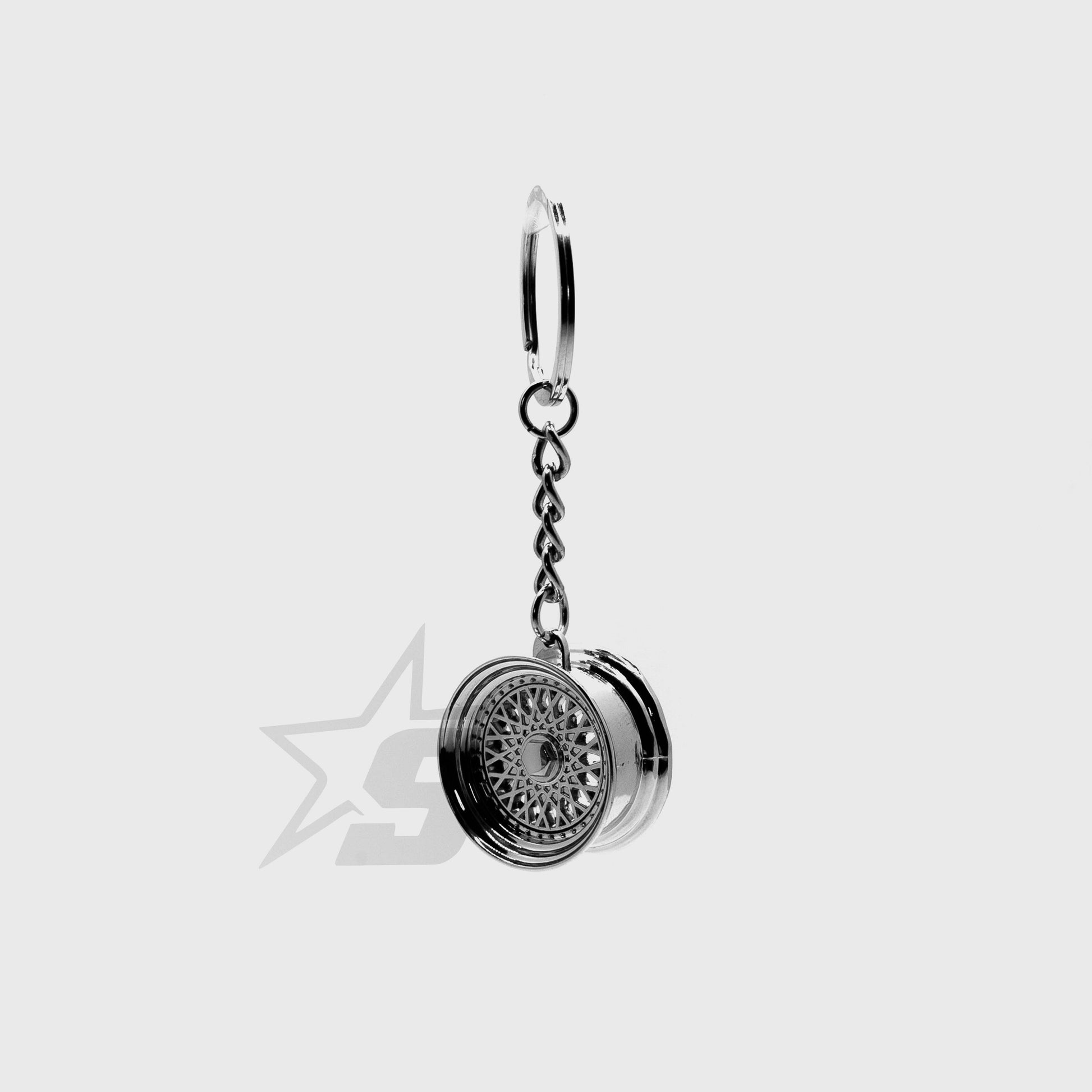 BBS | SUPER RS Brilliant Silver Keychain