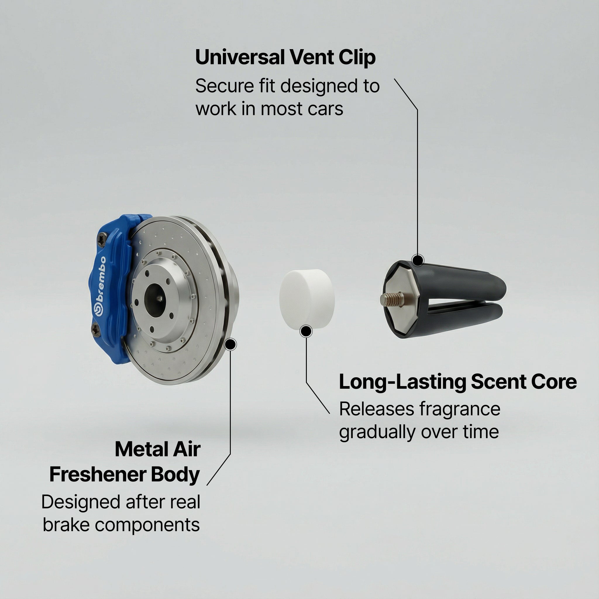 BrakeAirCal™ - Brake-Caliper Air Freshener