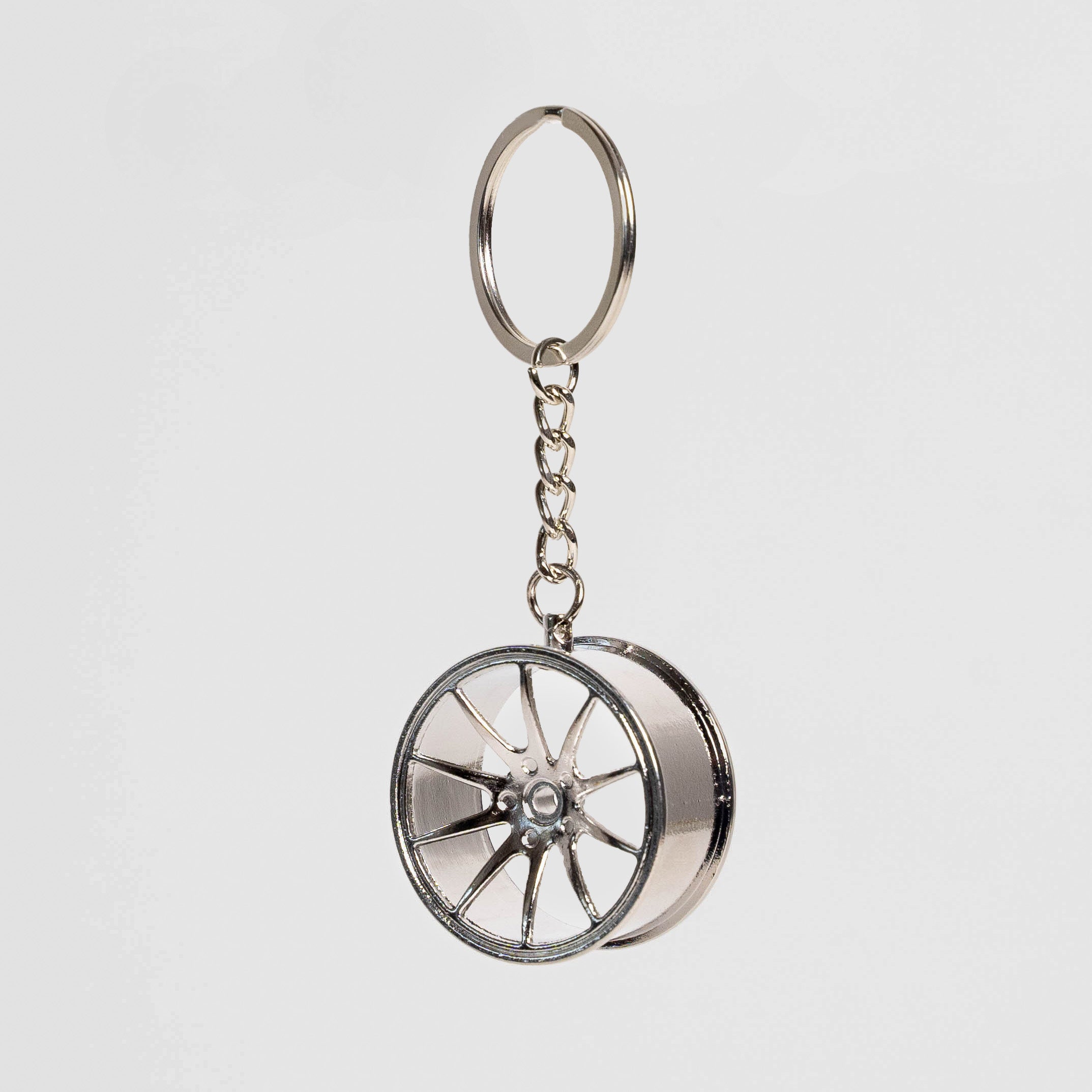 CVR4 | Diamond Silver Keychain