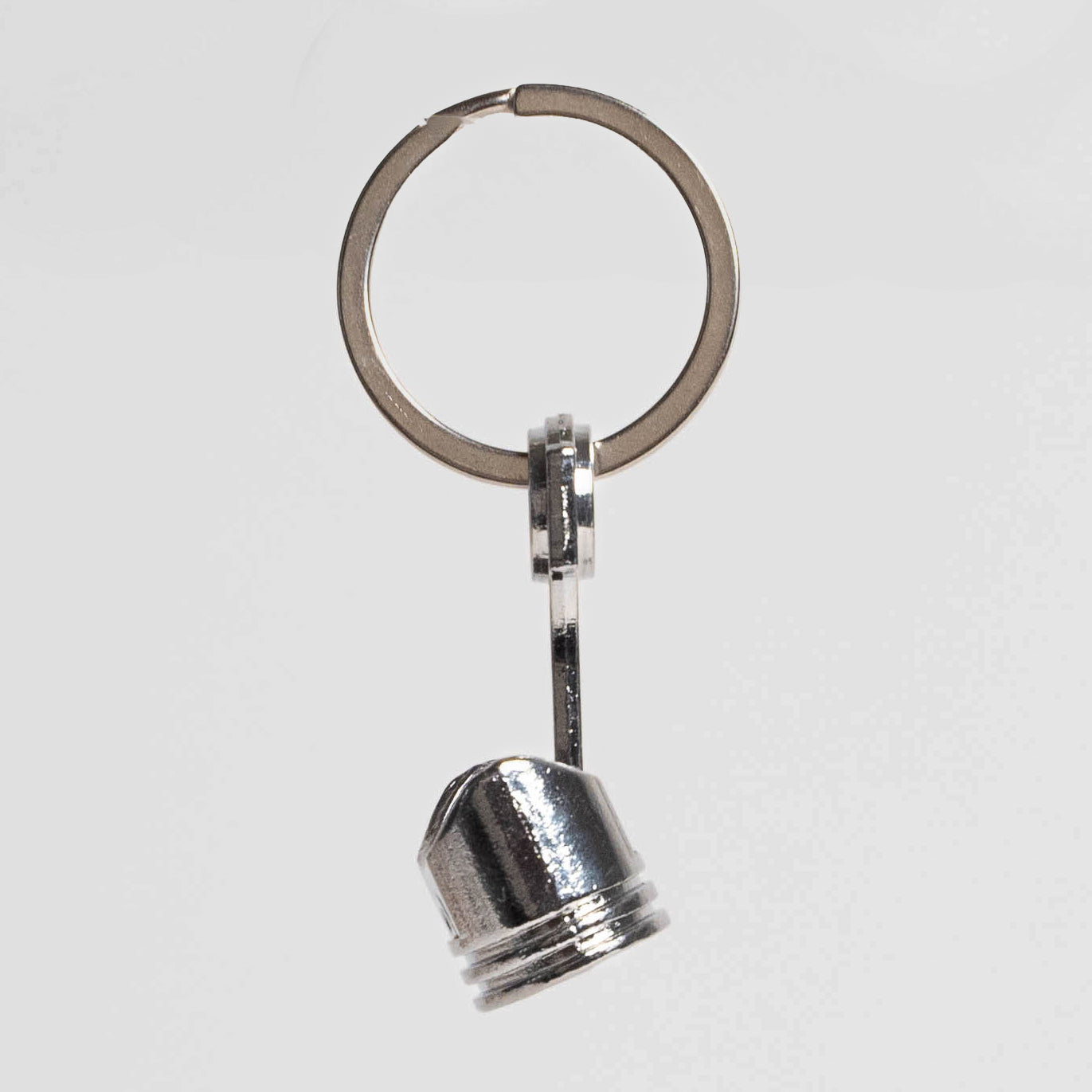 Piston Keychain | Platinum Silver