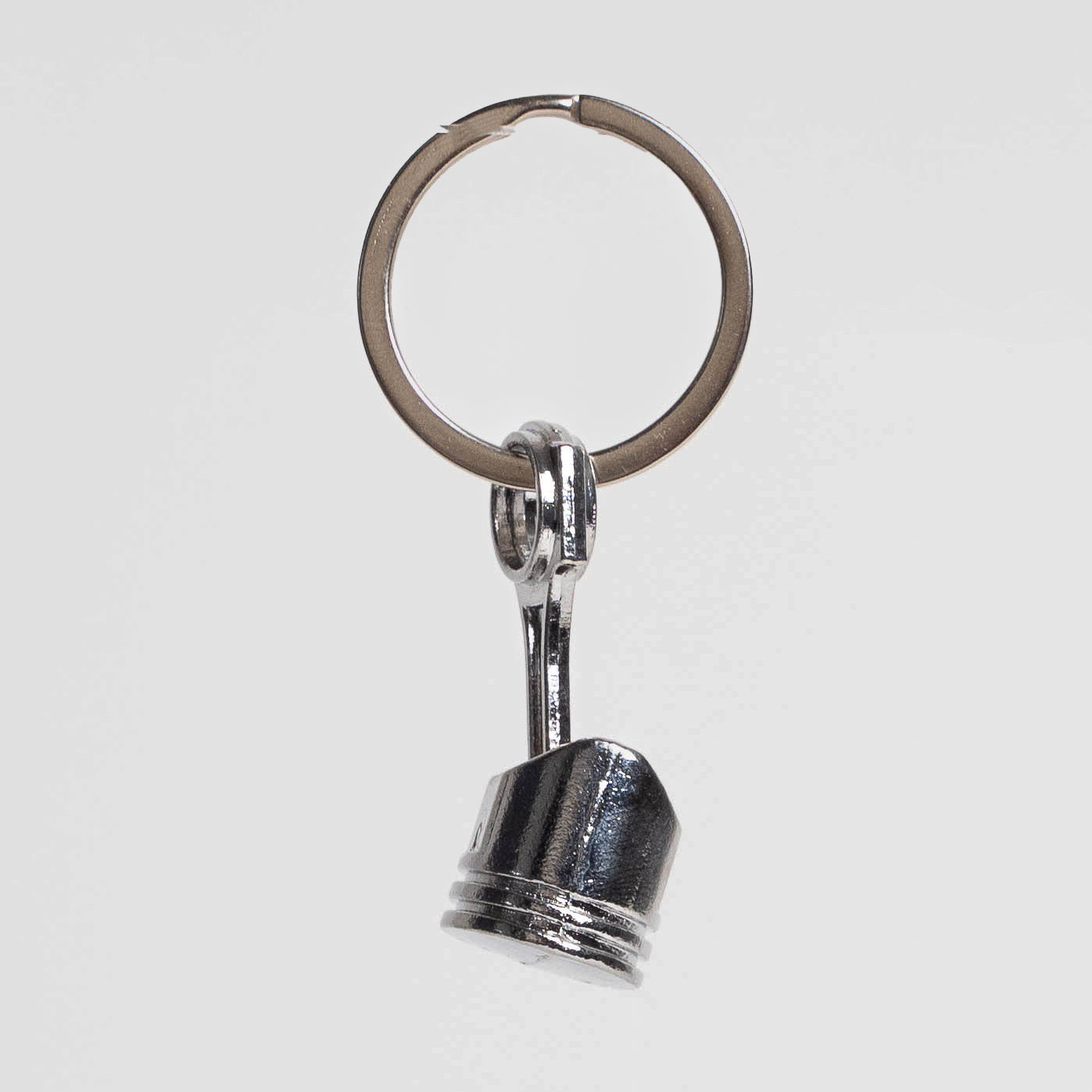 Piston Keychain | Platinum Silver