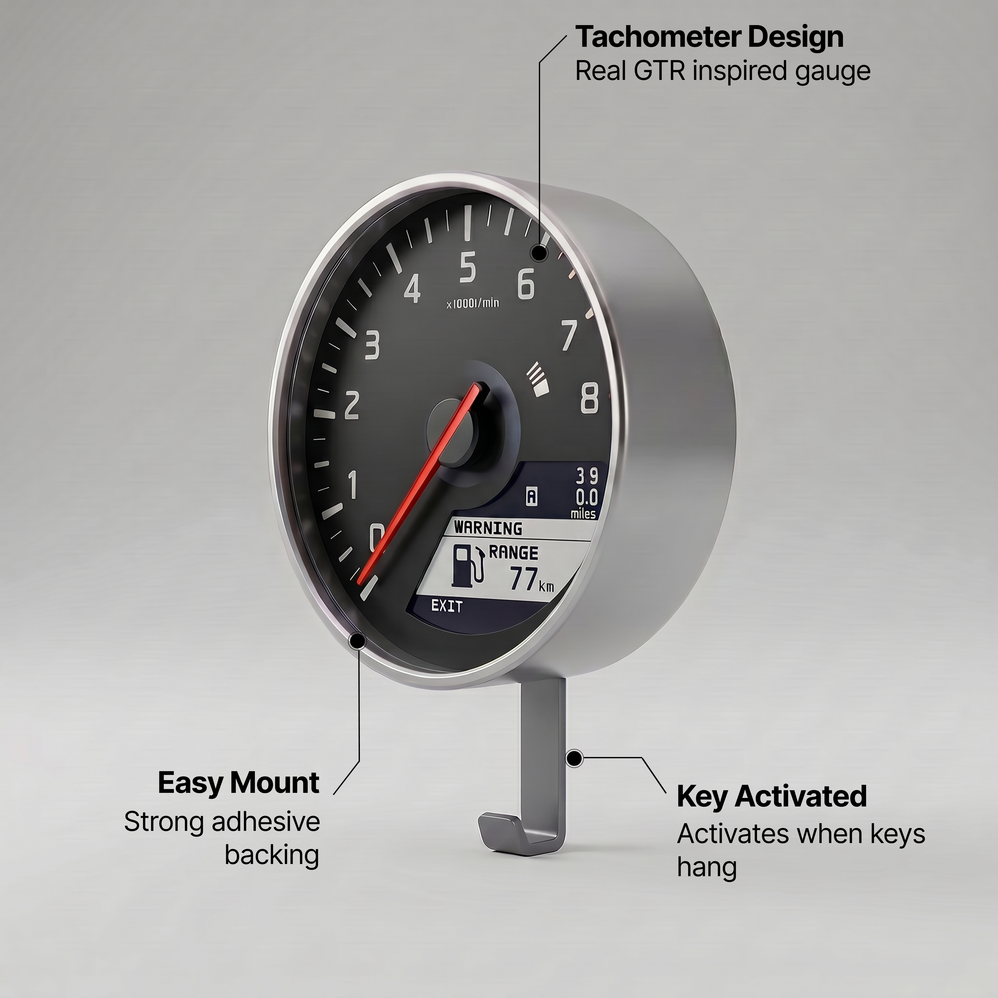 GTR Tachometer Key Hook
