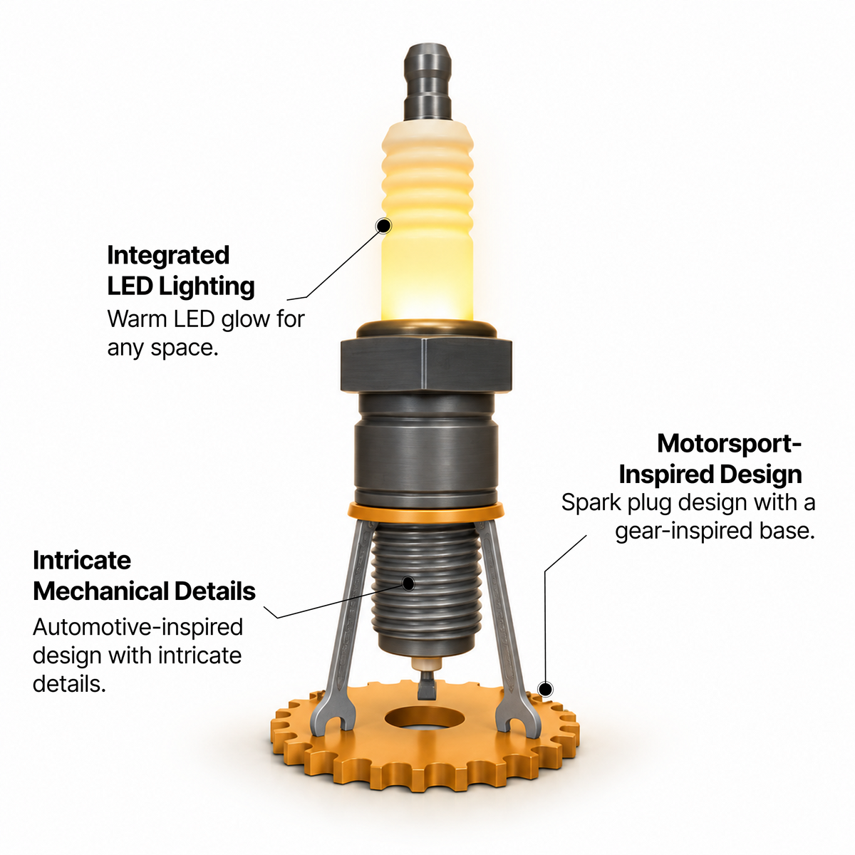 Spark Plug Shaped Industrial Lamp