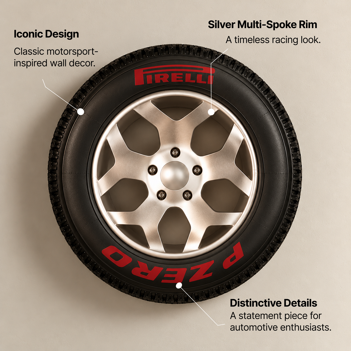 Pirelli P zero Wheel Wall Decor