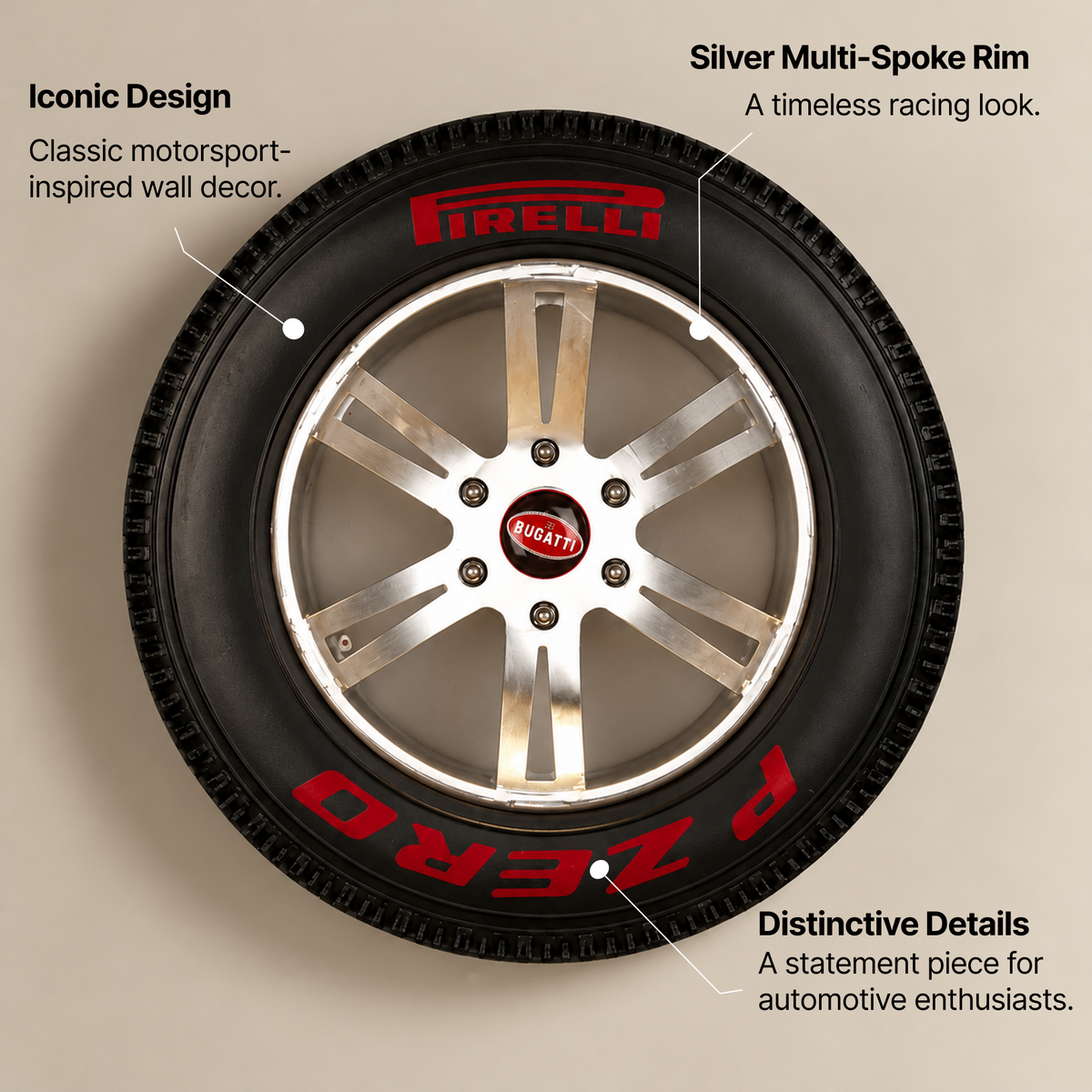 Pirelli Heritage Wheel Wall Decor