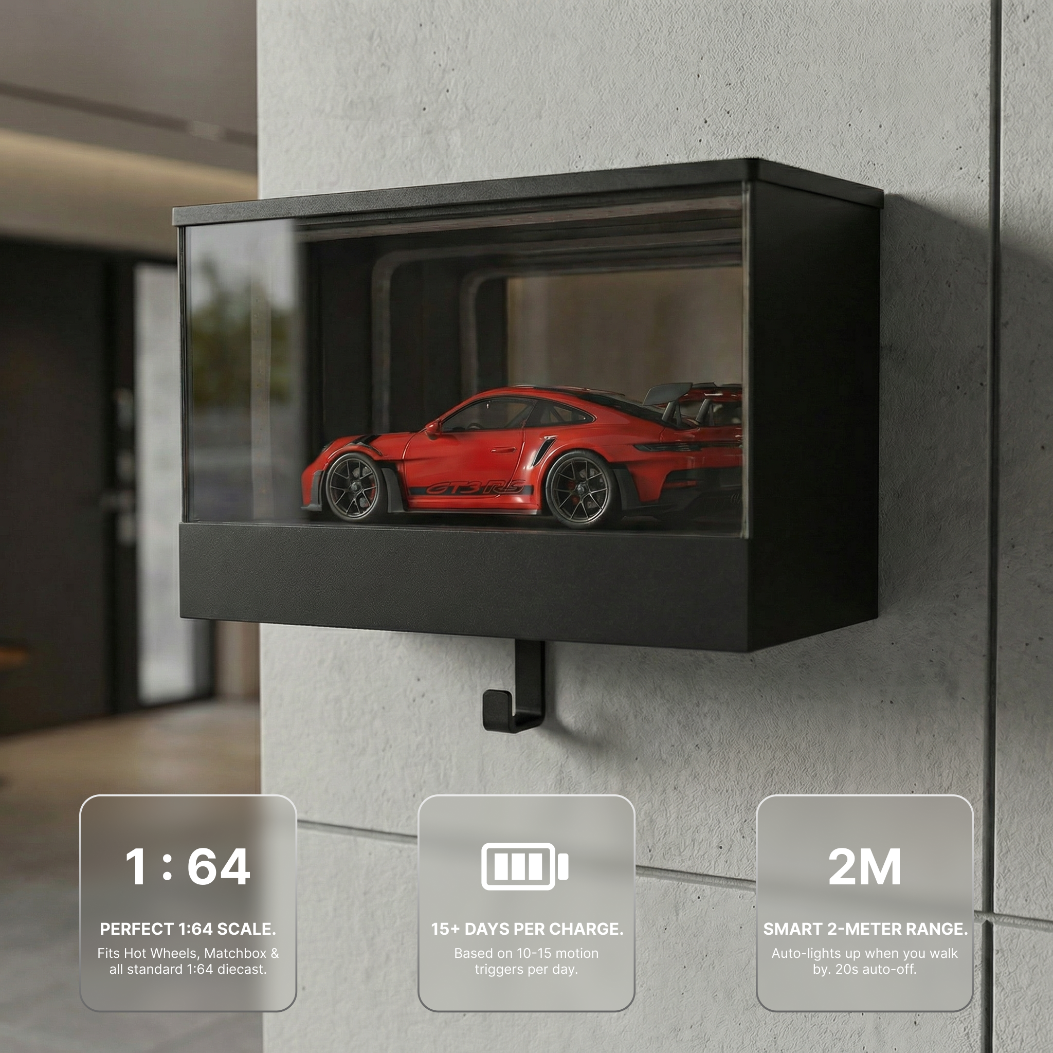 Glow Garage Key Hook "Car not included"