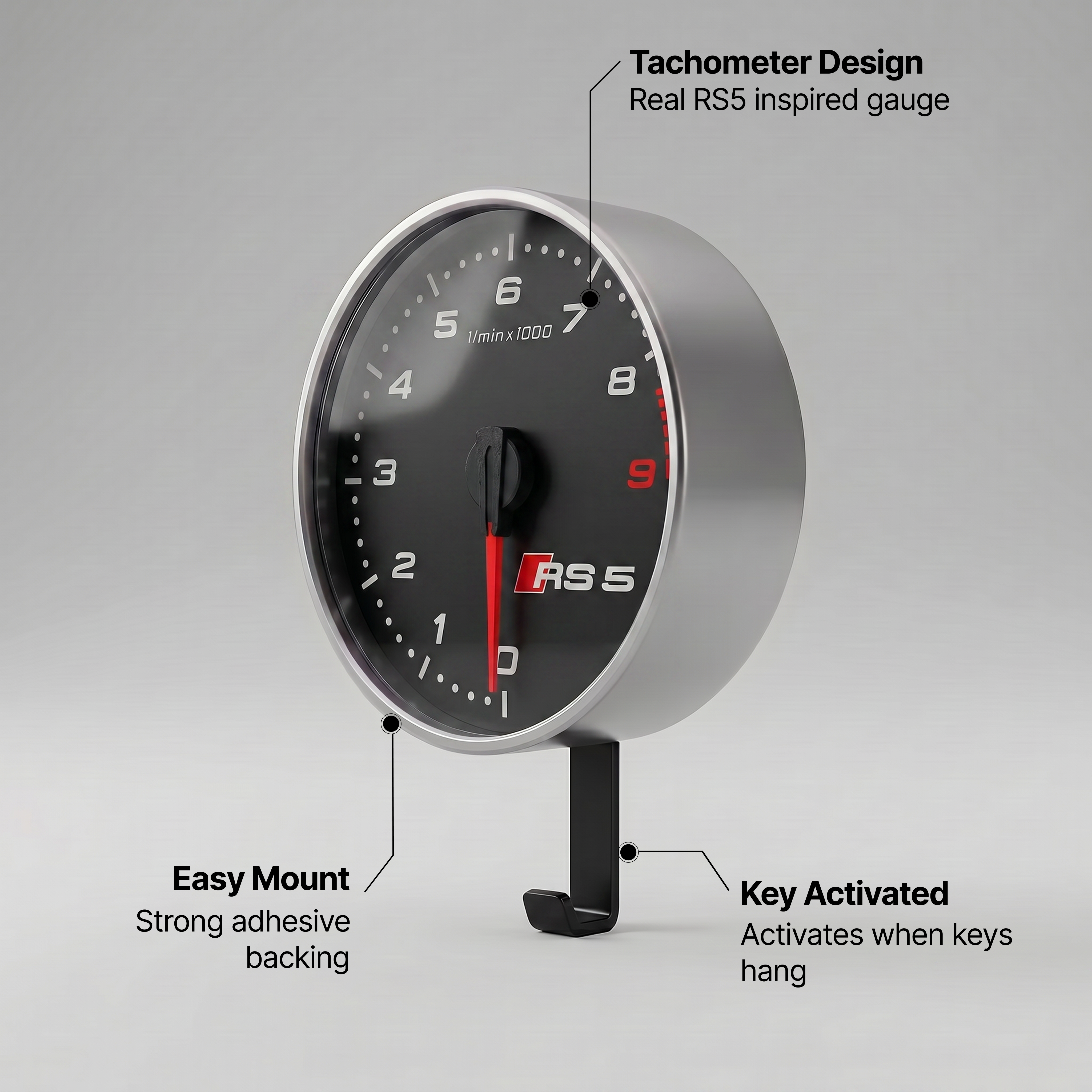 RS5 Tachometer Key Hook