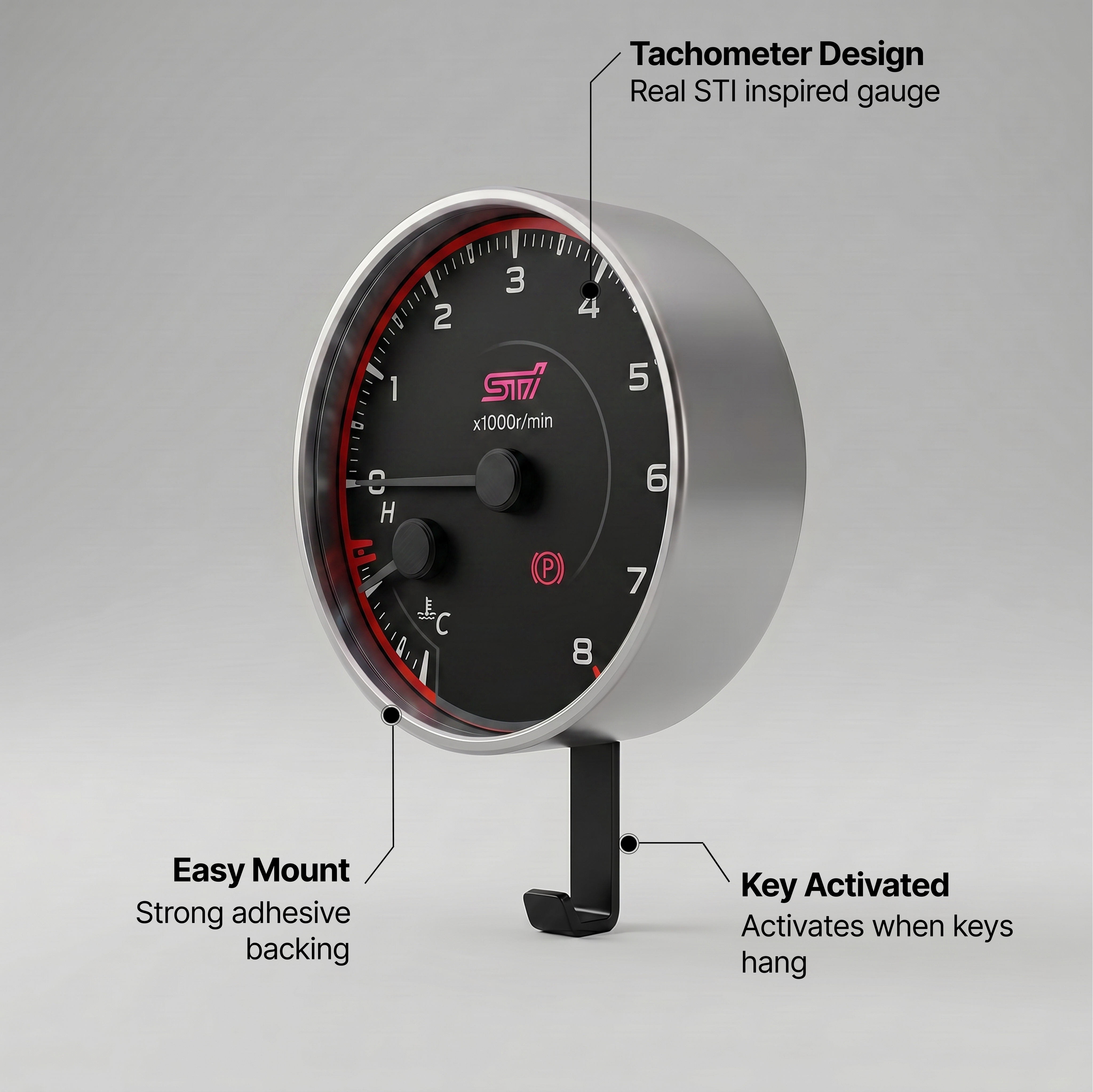 STI Tachometer Key Hook