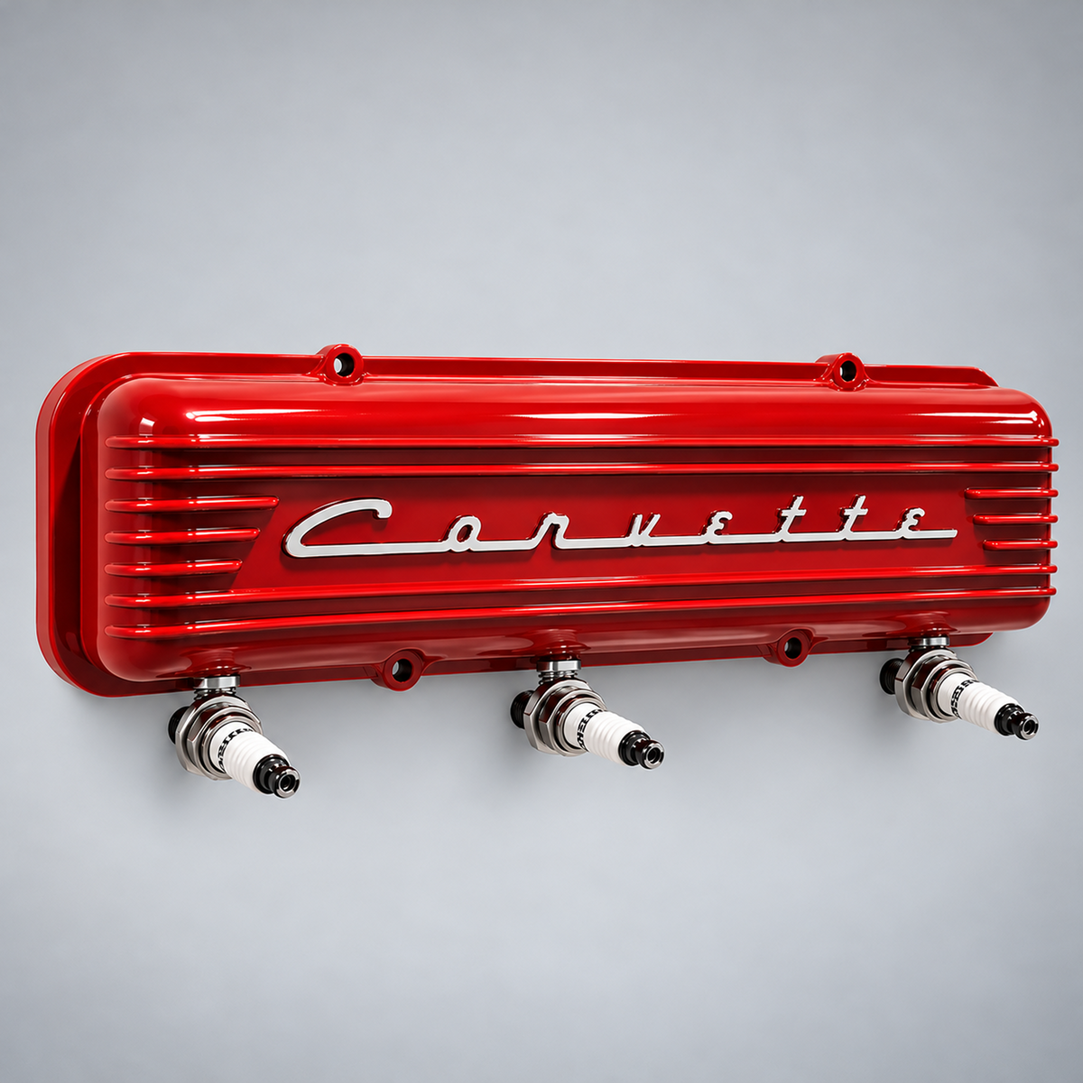 Corvette Script Valve Cover Hook Rack