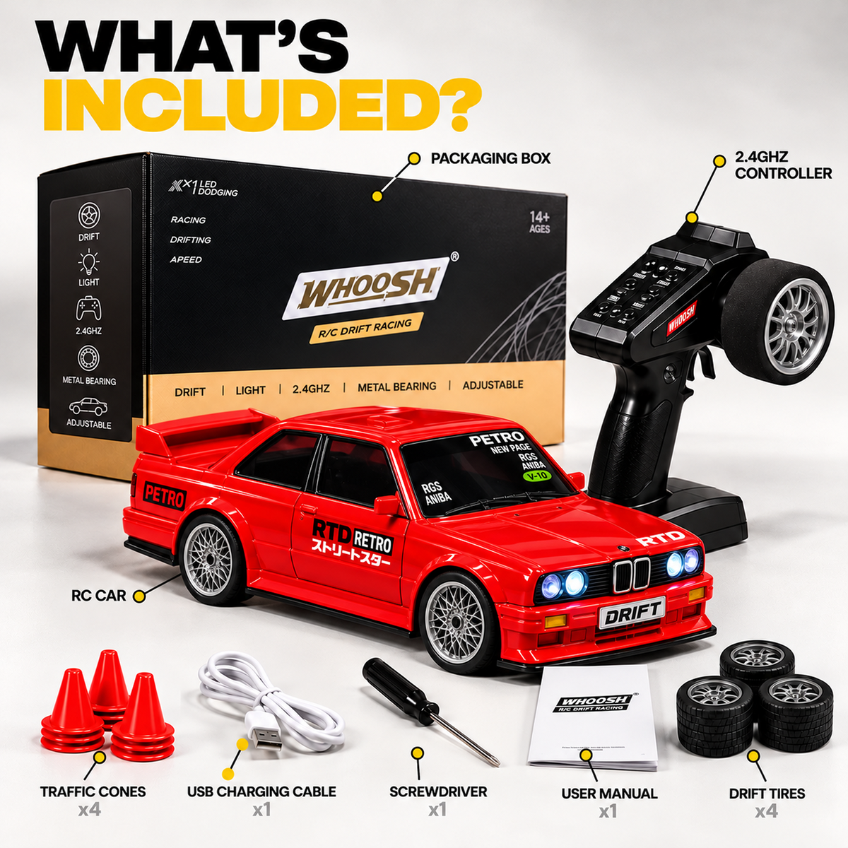 BMW E30 M3 4WD RC Drift Car