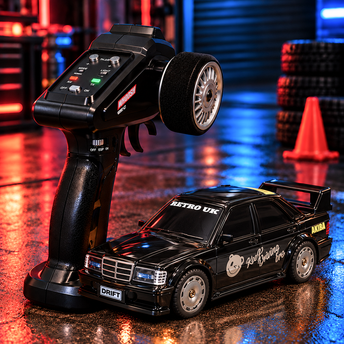 Mercedes-Benz 190E 4WD RC Drift Car