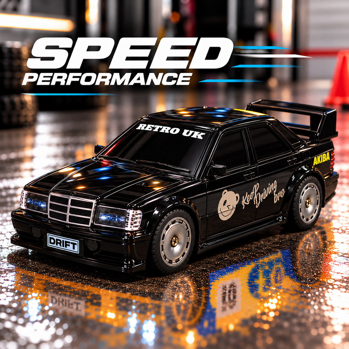 Mercedes-Benz 190E 4WD RC Drift Car