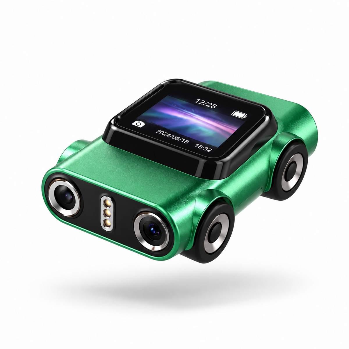 Compact Wearable Keychain Camera 128GB