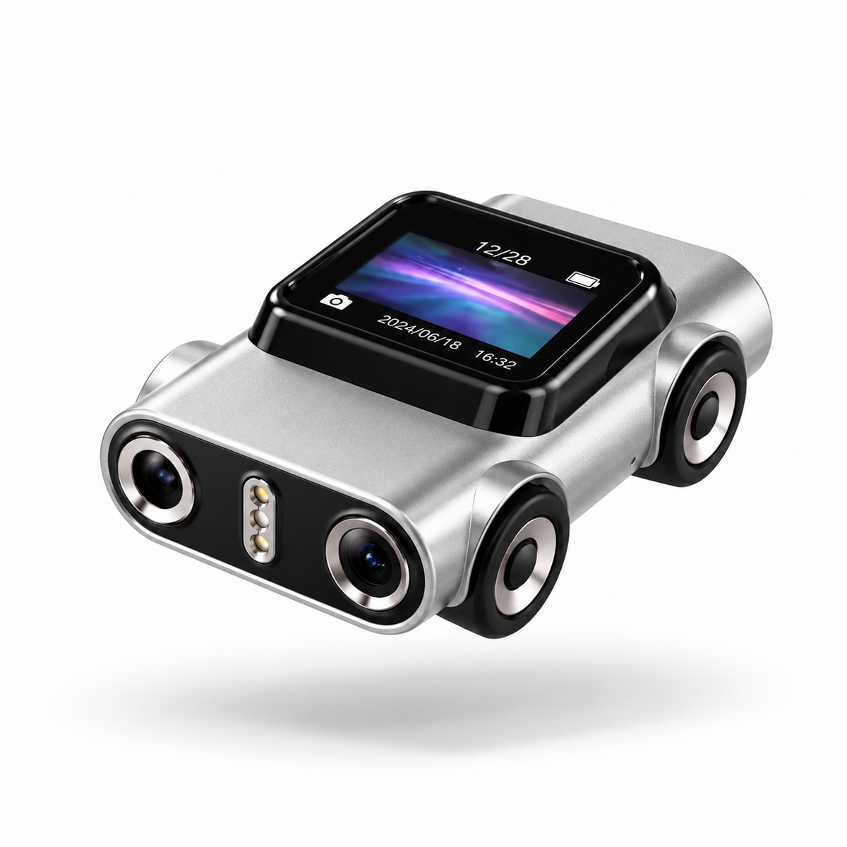 Compact Wearable Keychain Camera 128GB