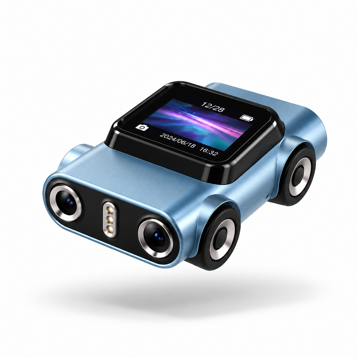 Compact Wearable Keychain Camera 128GB