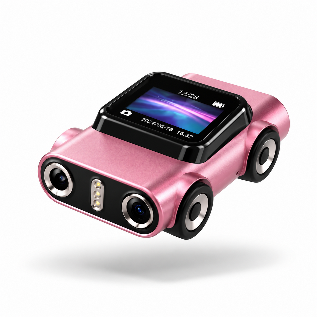 Compact Wearable Keychain Camera 128GB