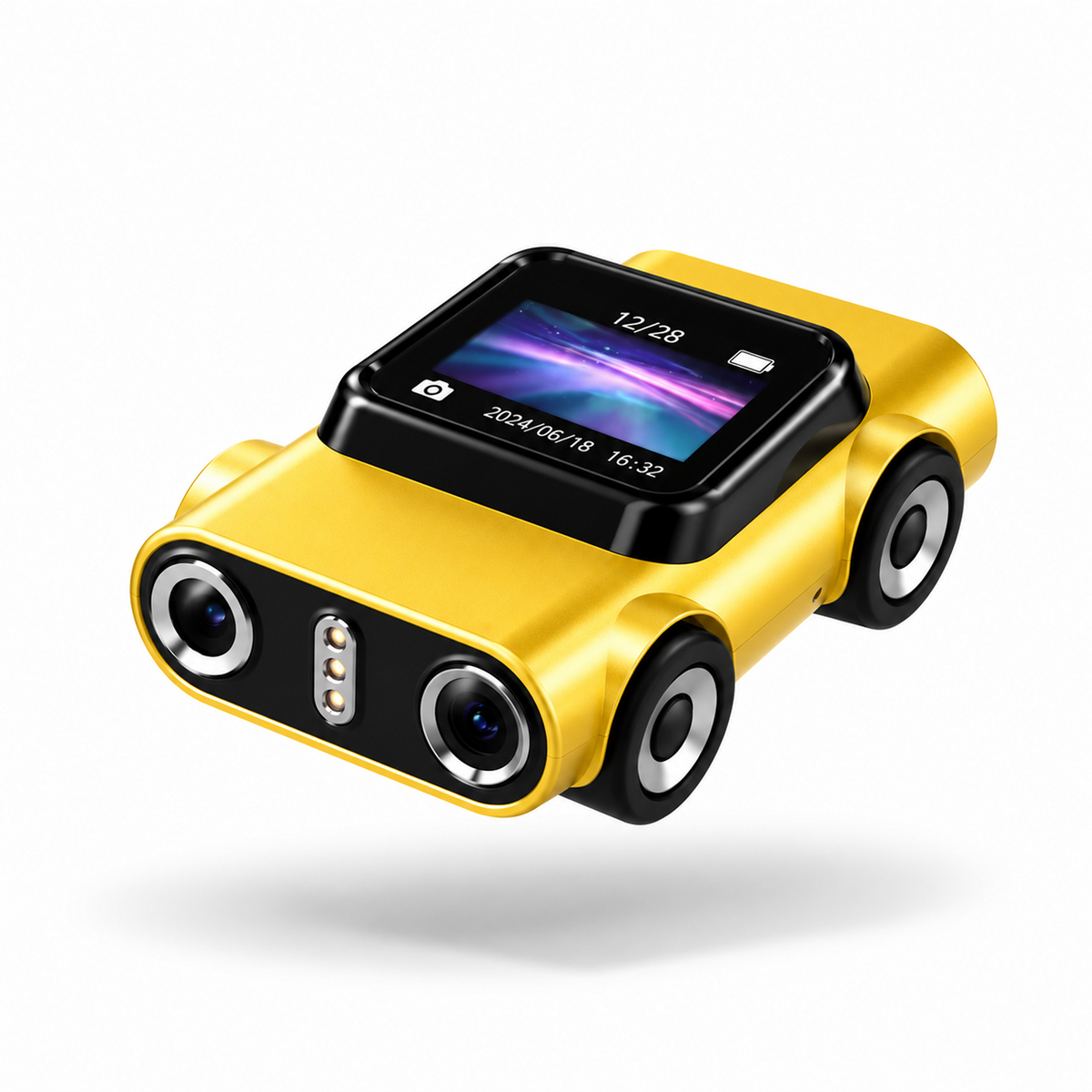 Compact Wearable Keychain Camera 128GB