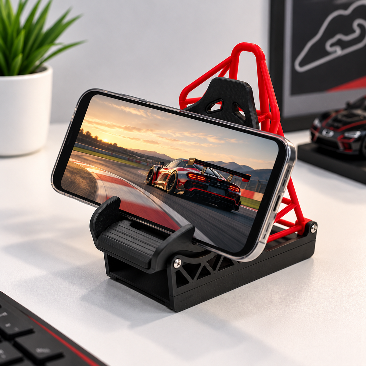 Racing Seat Phone Stand