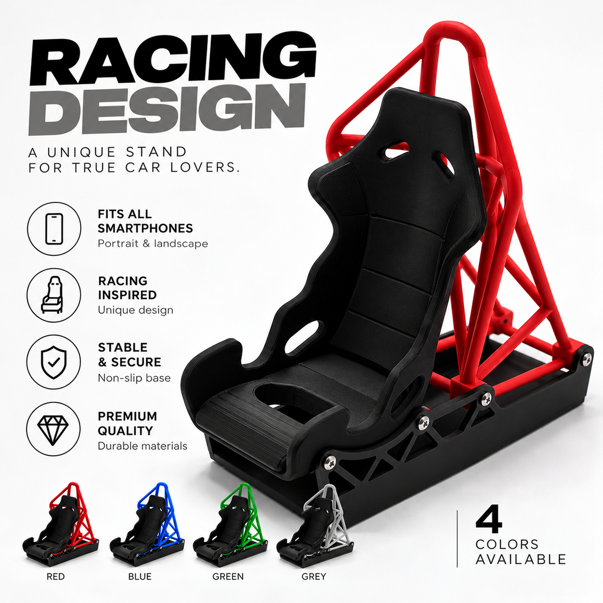 Racing Seat Phone Stand