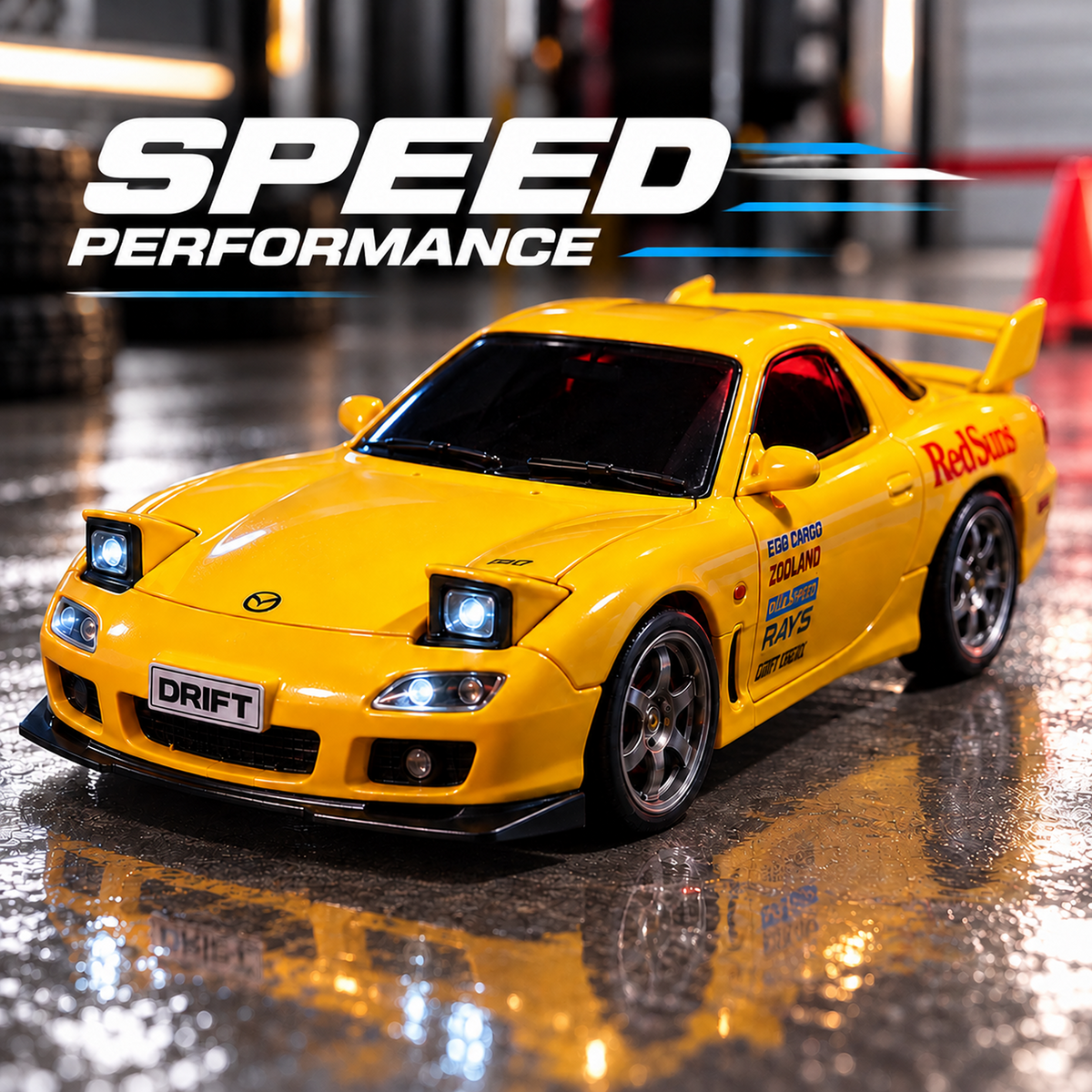 Mazda RX-7 4WD RC Drift Car