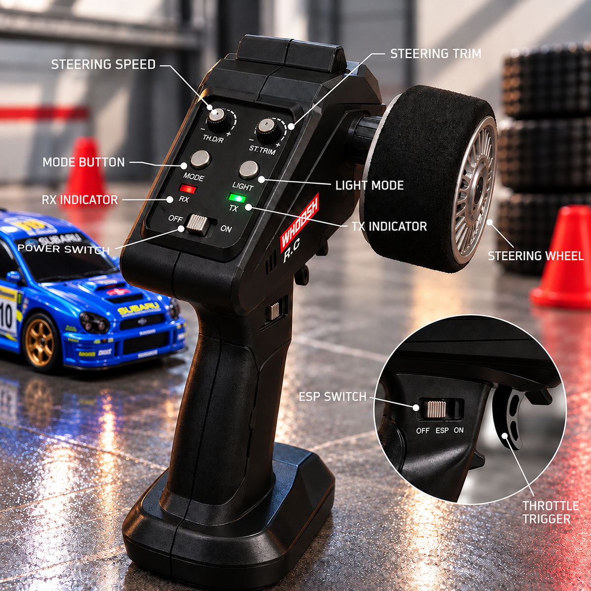Subaru WRX STI WRC 4WD RC Drift Car
