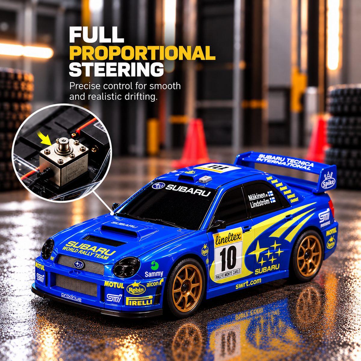 Subaru WRX STI WRC 4WD RC Drift Car