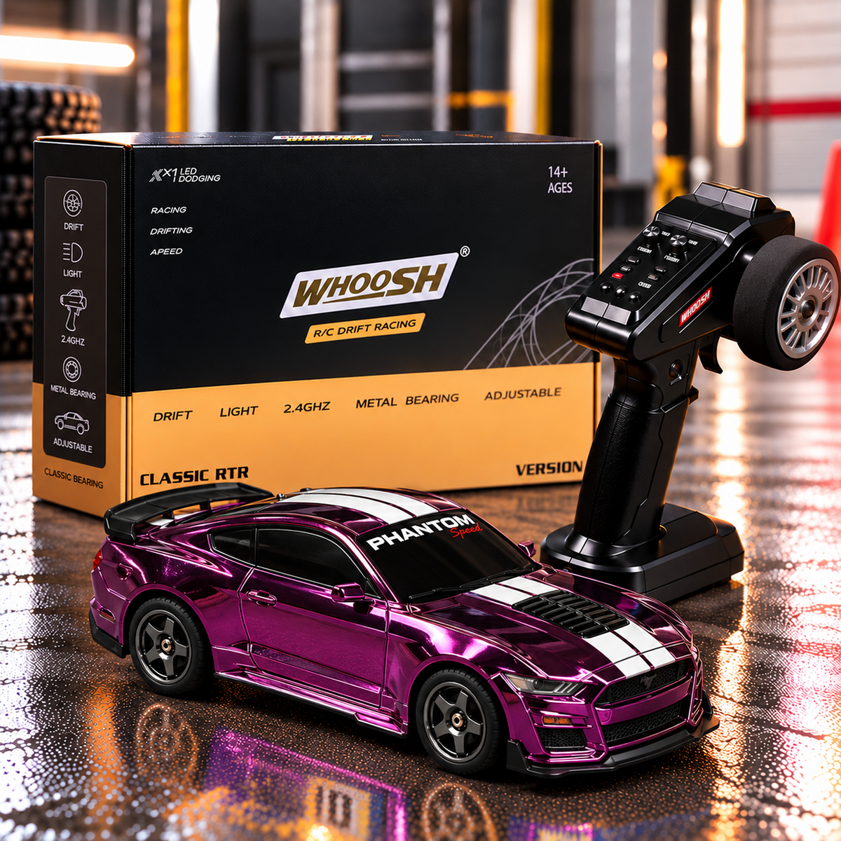 Ford Mustang 4WD RC Drift Car