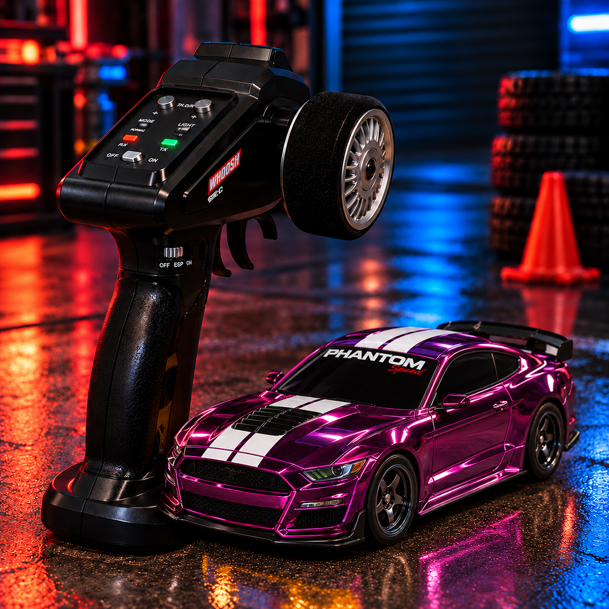 Ford Mustang 4WD RC Drift Car