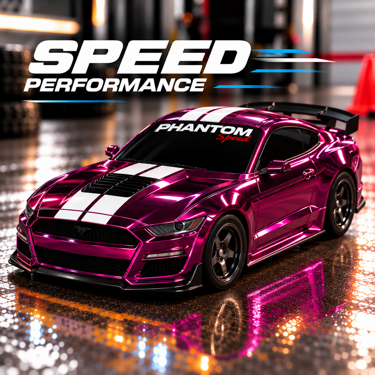 Ford Mustang 4WD RC Drift Car