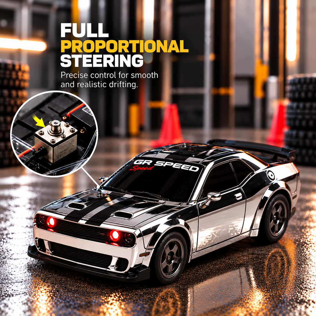 Dodge Challenger 4WD RC Drift Car