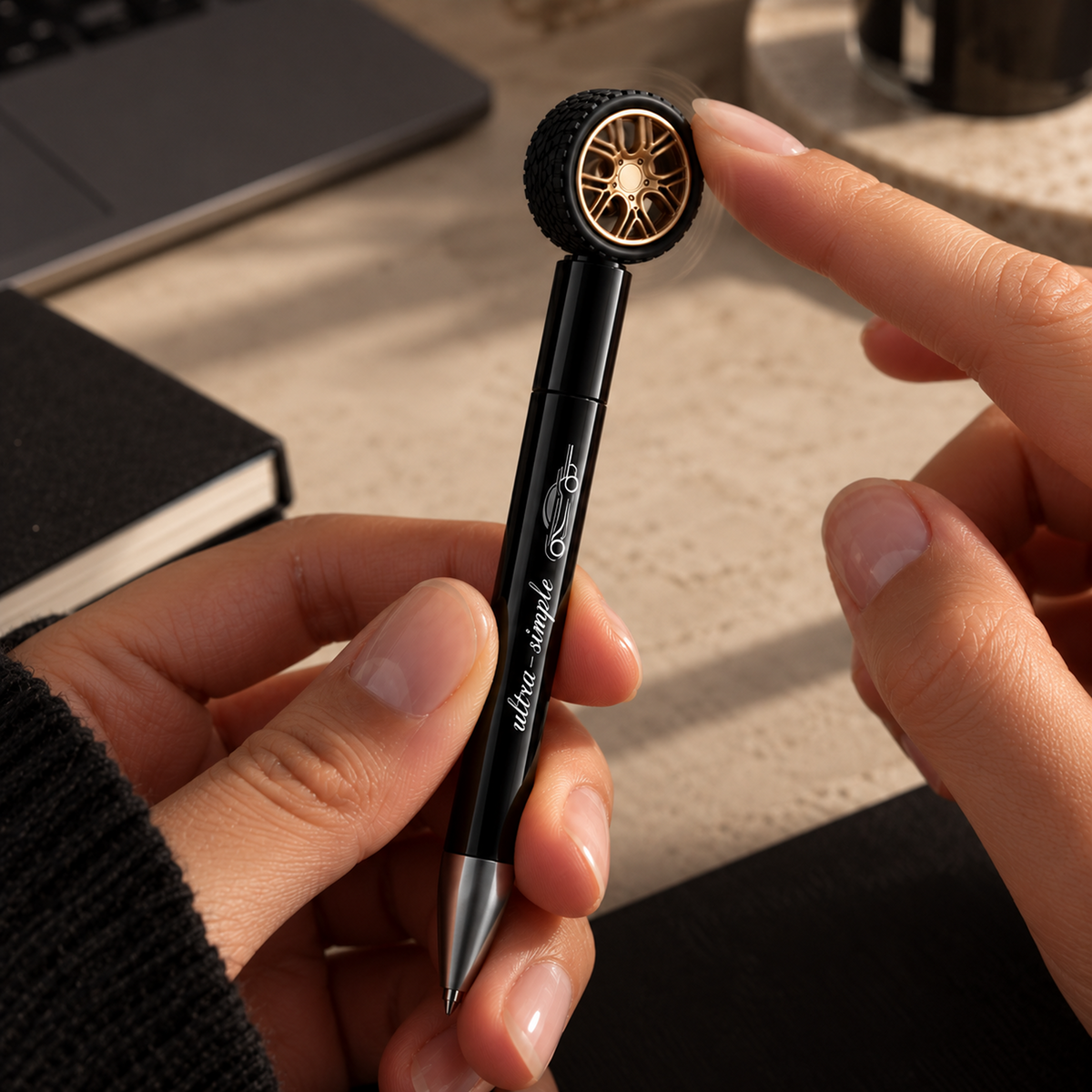Rotating Fidget Spinner Gel Pen