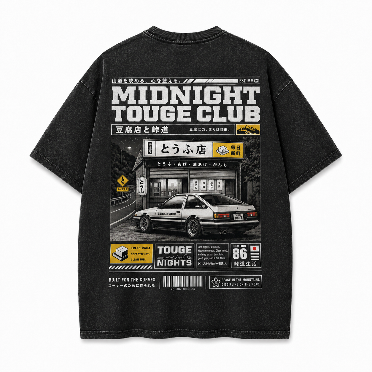 Midnight Touge Club Vintage Tee